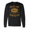 Best Of 1943 Jahrgang 80 Geburtstag Herren Damen Geschenk Langarmshirts Geschenkideen