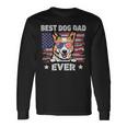 Best Corgi Dad Ever American Flag Fathers Day Long Sleeve T-Shirt T-Shirt Gifts ideas