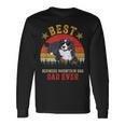 Best Dog Bernese Mountain Dad Ever Men Vintage Berner Dad Long Sleeve T-Shirt Gifts ideas