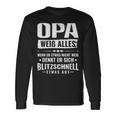 Bester Opa Großvater Der Welt Opa Weiß Alles Langarmshirts Geschenkideen