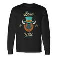 Bison Chic Elegance Born To Be My Wild Spirit Animal Long Sleeve T-Shirt T-Shirt Gifts ideas