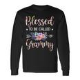 Blessed To Be Called Grammy Floral Long Sleeve T-Shirt Gifts ideas