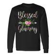Blessed Glammy Floral For Women Grandma Long Sleeve T-Shirt Gifts ideas