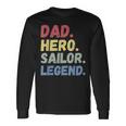 Bootfahren Matrosenboot Papa Hero Sailer Legend Retro Segeln Langarmshirts Geschenkideen