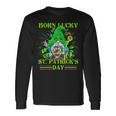 Born Lucky On St Patricks Day Autism St Patricks Day Gnomes Long Sleeve T-Shirt Gifts ideas