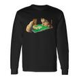 Cat Mahjong With Letters Clothes Goods Jokushi Long Sleeve T-Shirt T-Shirt Gifts ideas
