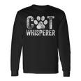 Cat Whisperer Kitten Fur Mom Dad Lover Vintage Retro Long Sleeve T-Shirt Gifts ideas