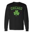 Chicago St Patricks Day Pattys Day Shamrock Long Sleeve T-Shirt Gifts ideas