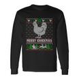 Chicken Rooster Merry Chickmas Ugly Christmas Long Sleeve T-Shirt Gifts ideas