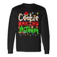 Christmas Cookie Baking Team Xmas Lights Santa Gingerbread Men Women Long Sleeve T-shirt Graphic Print Unisex Gifts ideas