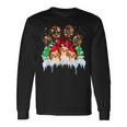 Christmas Santa Paws Dog Paws Beagle Dog Lover In Xmas Men Women Long Sleeve T-shirt Graphic Print Unisex Gifts ideas