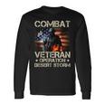 Combat Veteran Operation Desert Storm Soldier Long Sleeve T-Shirt Gifts ideas