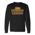 Cribbage Legend Kartenspiel Spieler V2 Langarmshirts Geschenkideen