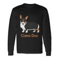 Cute Black Tricolor Pembroke Corgi Dad Dog Lovers Tshirt V2 Long Sleeve T-Shirt Gifts ideas