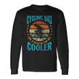 Cycling Dad Bike Rider Cyclist Fathers Day Vintage Long Sleeve T-Shirt Gifts ideas