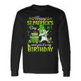 Dabbing Unicorn Happy St Patricks Day And My Birthday Long Sleeve T-Shirt T-Shirt Gifts ideas