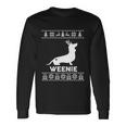 Dachshund Dog Lover Weenie Reindeer Ugly Christmas Sweater Long Sleeve T-Shirt Gifts ideas
