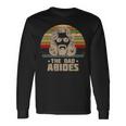 The Dad Abides Retro Fathers Day Long Sleeve T-Shirt Gifts ideas
