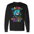 Daddy Of The Shark Birthday Dad Matching Bday Long Sleeve T-Shirt T-Shirt Gifts ideas