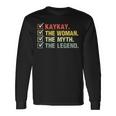 Damen Kaykay Langarmshirts: Die Frau, Der Mythos, Die Legende, Retro Vintage Geschenkideen