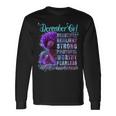 December Queen Beautiful Resilient Strong Powerful Worthy Fearless Stronger Than The Storm Long Sleeve T-Shirt Gifts ideas