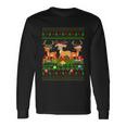 Deer Lover Xmas Lighting Santa Ugly Deer Christmas Long Sleeve T-Shirt Gifts ideas