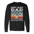 Dirtbike Motocross Dirt Bike Dad Mx Vintage Long Sleeve T-Shirt Gifts ideas