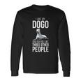 Dogo Argentino Dog Pet Love Rescue Retro Men Women Bark Paw Long Sleeve T-Shirt Gifts ideas