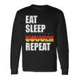Eat Sleep Soccer Repeat Cool Soccer Germany Lover Player Men Women Long Sleeve T-shirt Graphic Print Unisex Gifts ideas