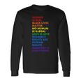 Equality Science Is Real Rainbow Long Sleeve T-Shirt Gifts ideas