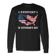 Everyday Is Veterans Day Proud American Flag Men Women Long Sleeve T-Shirt T-shirt Graphic Print Gifts ideas