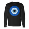 Evil Eye Hamsa Greek Good Luck Protection Long Sleeve T-Shirt Gifts ideas