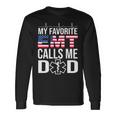 My Favorite Emt Calls Me Dad Fathers Day Long Sleeve T-Shirt Gifts ideas
