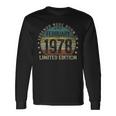 Februar 1978 Legenden Langarmshirts, 45. Geburtstag Mann Design Geschenkideen