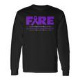 Fire Fighters Wear Purple Alzheimer Awareness Long Sleeve T-Shirt Gifts ideas