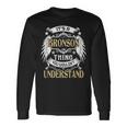 First Last Name Its Bronson Thing Long Sleeve T-Shirt Gifts ideas