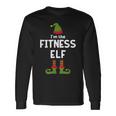 Fitness Elf Funny Gym Class Trainer Christmas Party Men Women Long Sleeve T-shirt Graphic Print Unisex Gifts ideas