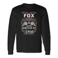 Fox Name Fox Blood Runs Through My Veins Long Sleeve T-Shirt Gifts ideas