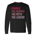 Frankie Frau Mythos Legende Langarmshirts, Personalisiertes Geburtstagsdesign Geschenkideen