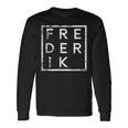 Frederik Langarmshirts Personalisiert, Vintage Namensaufdruck Geschenkideen