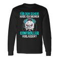 Gamer Zocker Controller Langarmshirts, Lustiger Spruch zum Zocken Geschenkideen