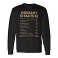 Germany Name Germany Facts Long Sleeve T-Shirt Gifts ideas