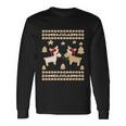 Gingerbread Santa Deer Cookies Ugly Christmas Reindeer Long Sleeve T-Shirt Gifts ideas