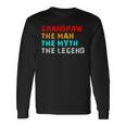 Grandpaw The Man The Myth The Legend Long Sleeve T-Shirt Gifts ideas