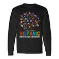 Hand Flag Tree Root Latino National Hispanic Heritage Month Long Sleeve T-Shirt T-Shirt Gifts ideas