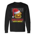 Happy Holidays With Cheese Shirt Cheeseburger Hamburger V7 Long Sleeve T-Shirt Gifts ideas