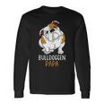 Herren Bulldoggen Papa Hundehalter Englische Bulldogge Langarmshirts Geschenkideen