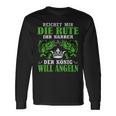 Herren Der König Will Angeln Fischer Angler Geschenk Langarmshirts Geschenkideen