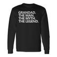 Herren Granddad The Man The Myth The Legend Vatertag Langarmshirts Geschenkideen