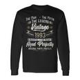 Herren Langarmshirts 30 Geburtstag 1993, Mythos Legende Vintage Design Geschenkideen